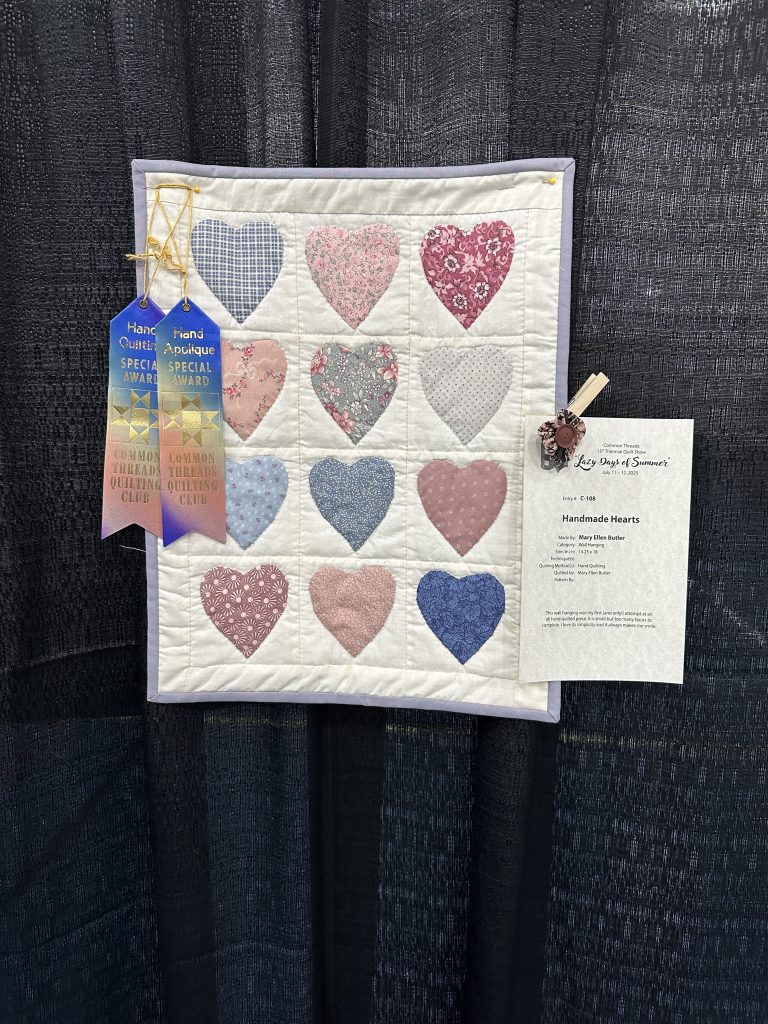 Best Hand Quilting & Best Hand Appliqué, Mary Ellen Butler